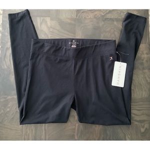 Danskin Women's Ankle Legging, Black, Large,